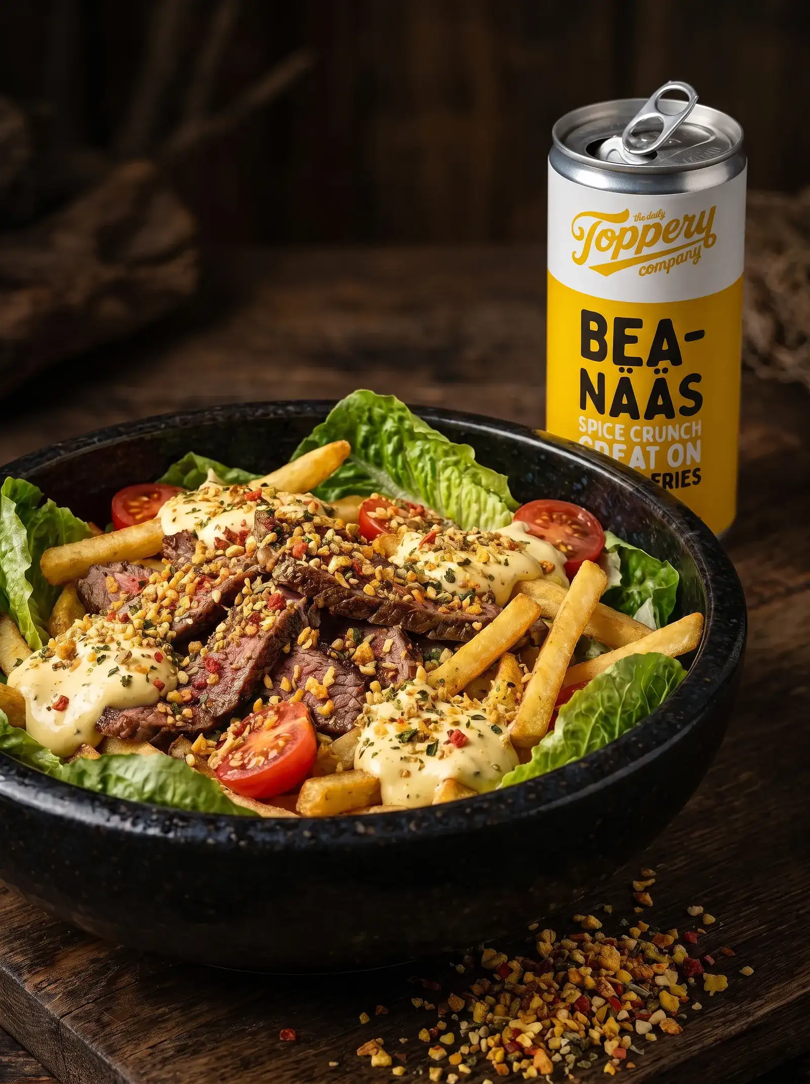 Dirty Bea Street Salad toppad med Toppery Bea-Nääs