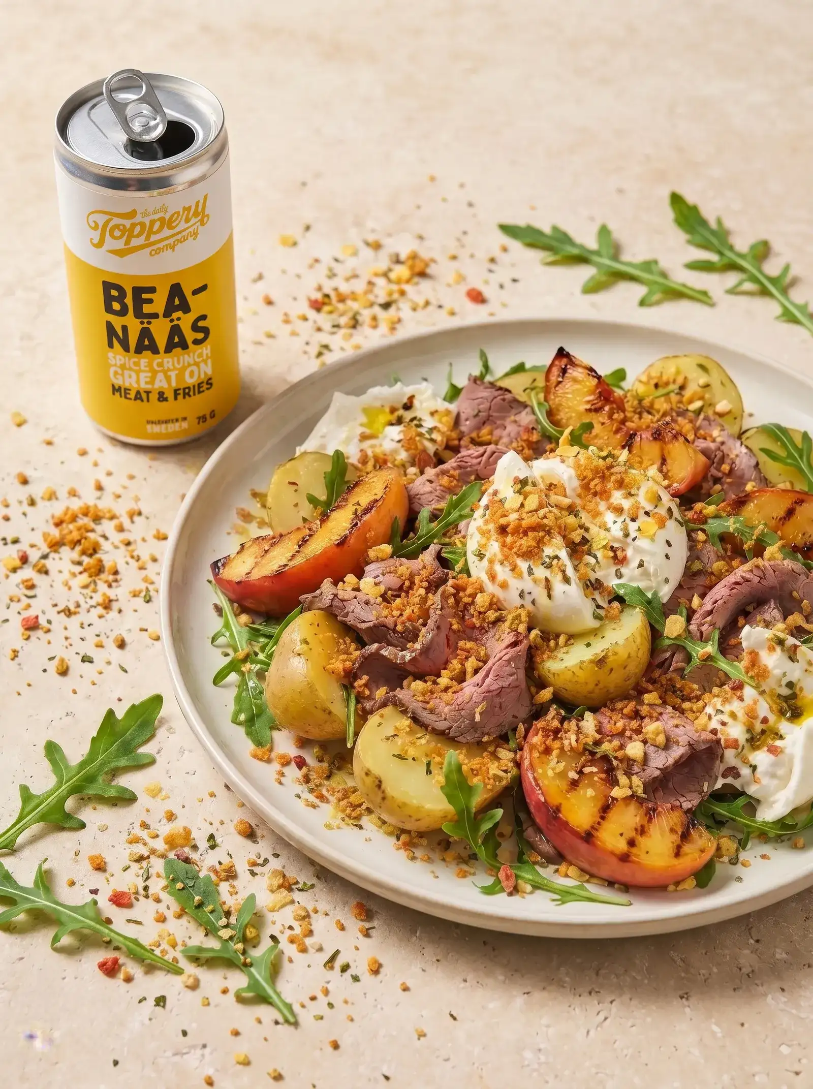 Roastbeef & Bea Potato Salad toppad med Toppery Bea-Nääs