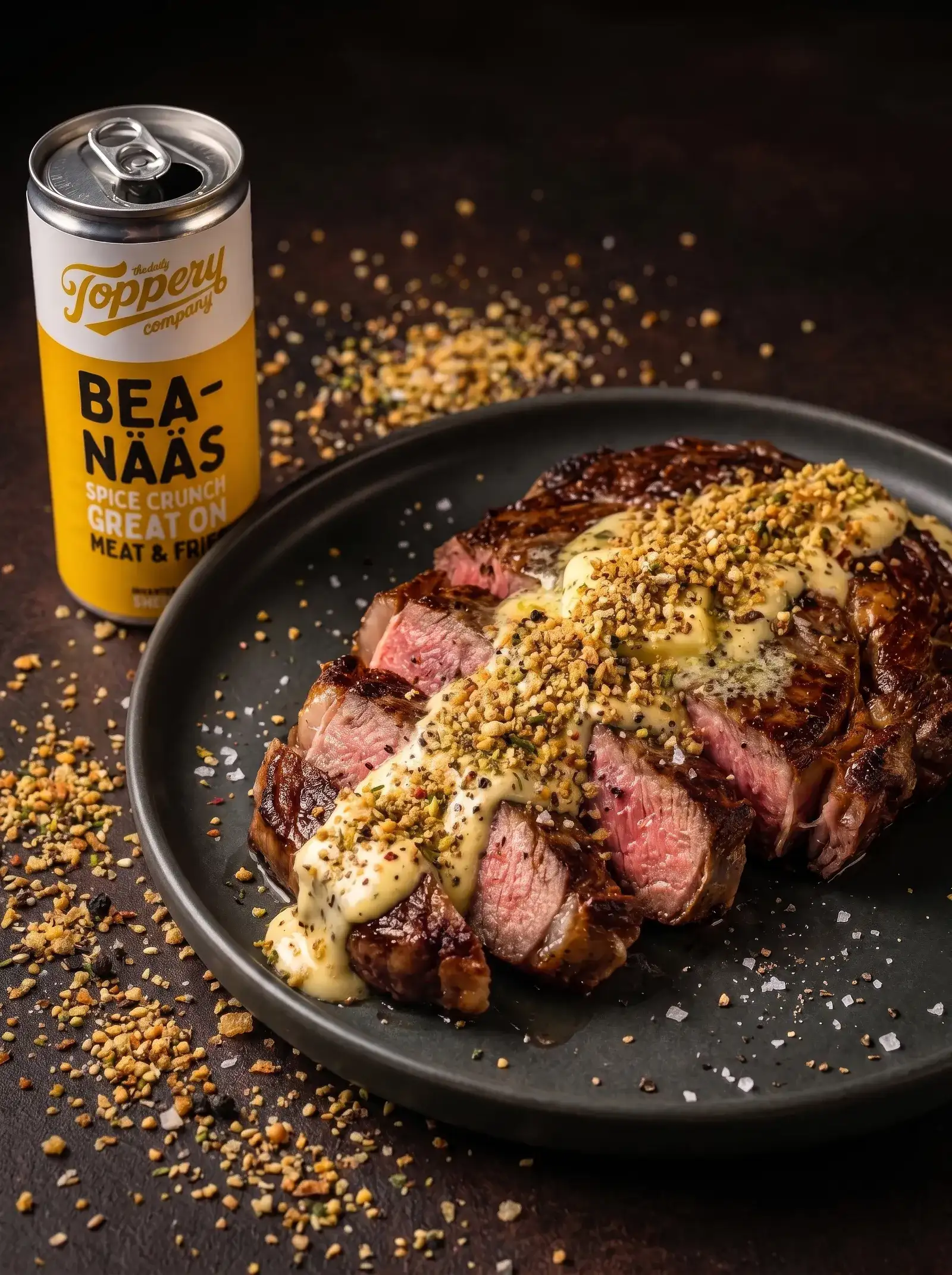 Smoked Prime Ribeye Bea-Nääs Crunch toppad med Toppery Bea-Nääs