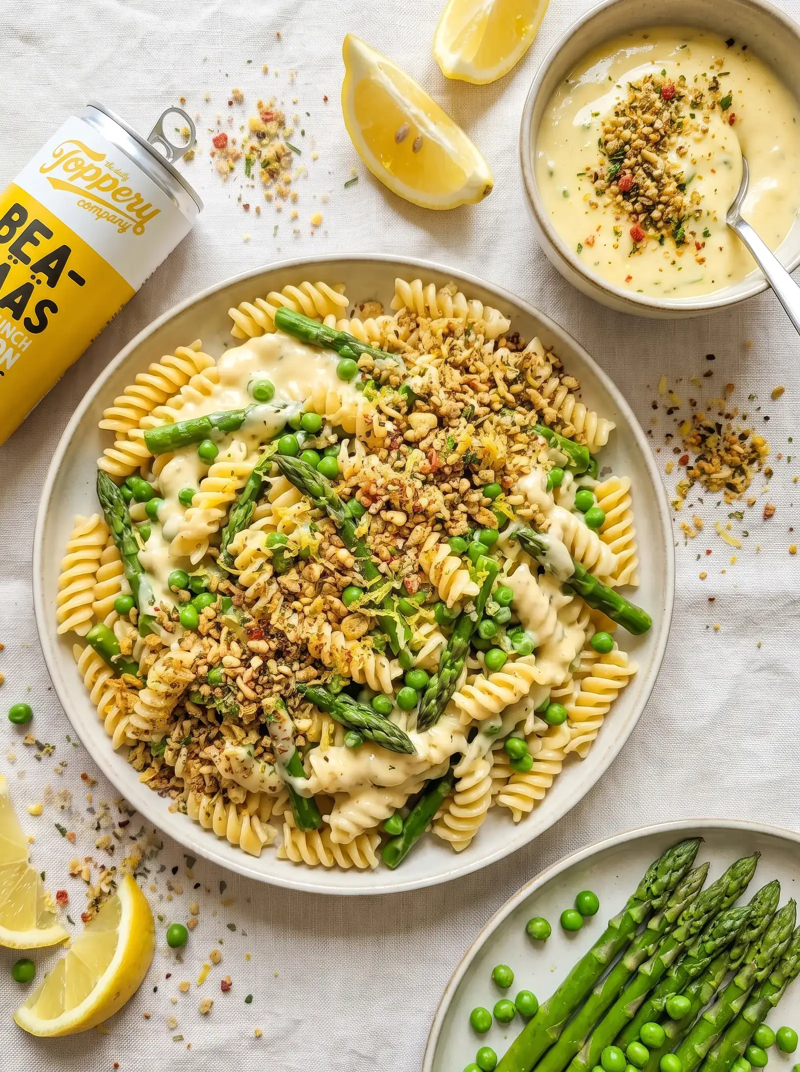 Spring Pasta Bea & Lemon Pasta toppad med Toppery Bea-Nääs